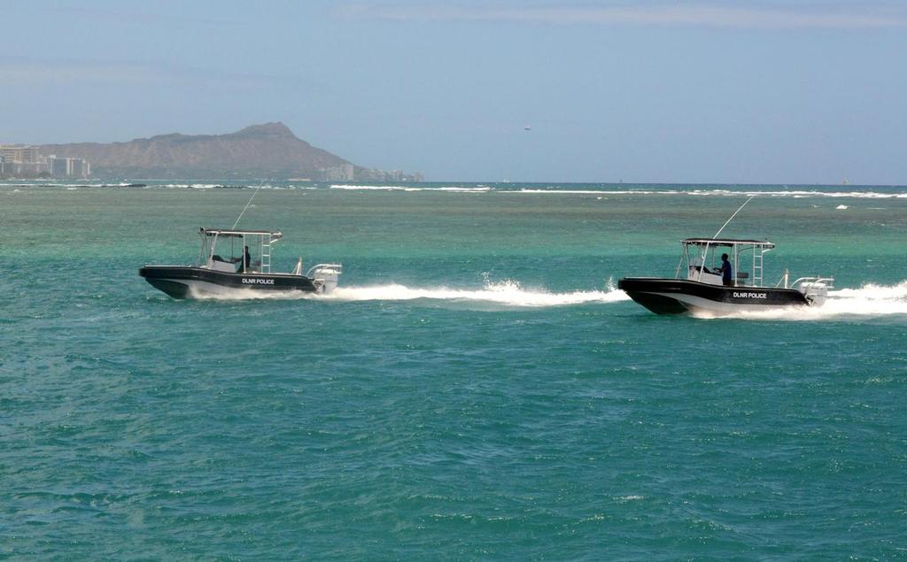Sea Blade 23 Patrol Boats on sea trial in Hawaii © Lancer Industries. www.lancer.co.nz